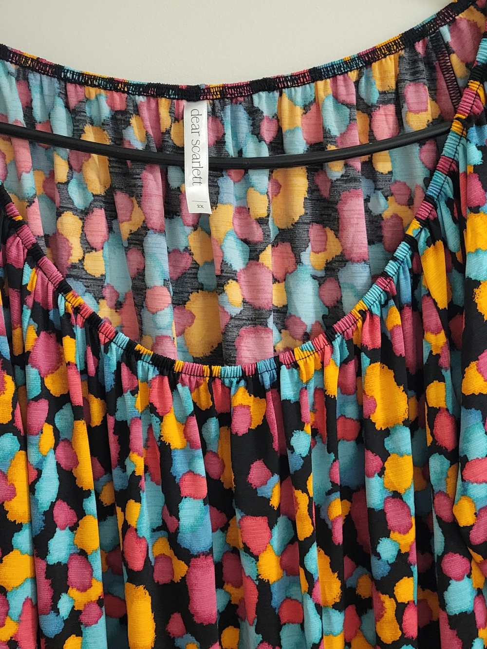 Dear Scarlett Off The Shoulder Flair Sleeve Tunic‎ Dress Size 2xl - Picture 2 of 5